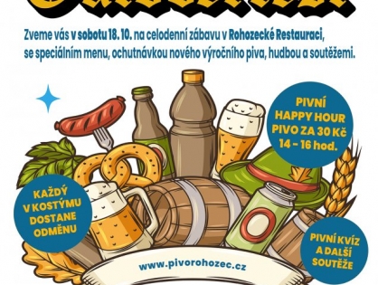 Oktoberfest v Rohozci – největší pivní oslava roku už 18. října!